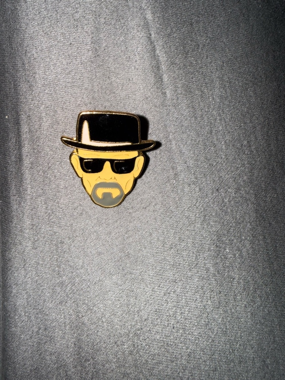 Black and Gold Enamel Lapel Pin - Men's Jewelry